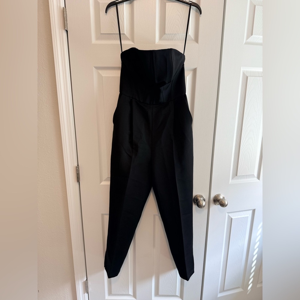 Ted Baker Black Strapless Tailored Jumpsuit